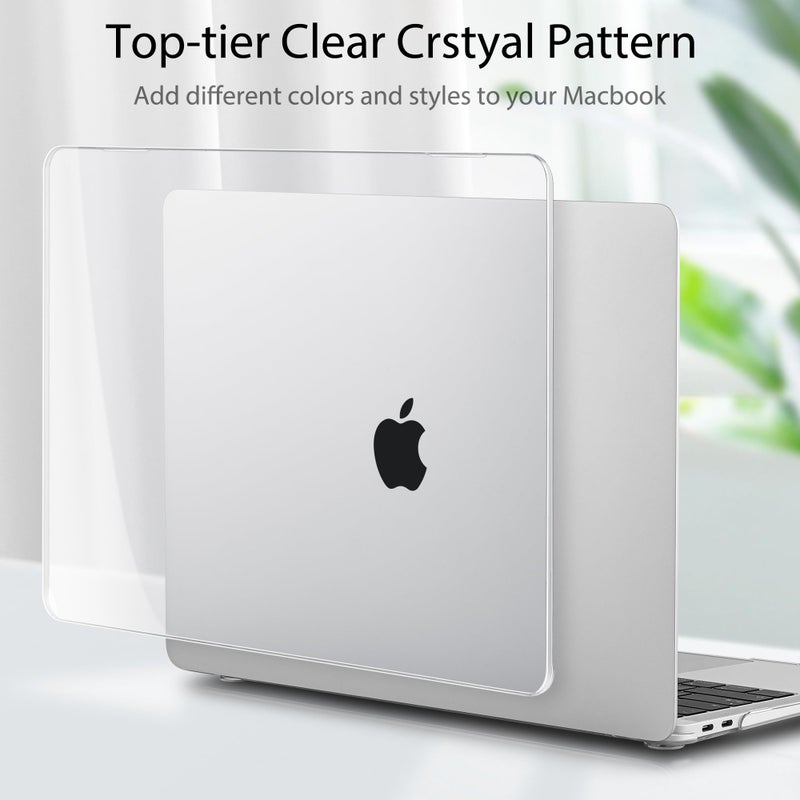 May Chen Compatible with New MacBook Air 13 inch Case 2021 2020 2019 2018 Release Models: M1 A2337 A2179 A1932, Plastic Hard Shell Case for MacBook Air 13 inch & Retina Dispaly Fits Touch ID, Clear - Image 4